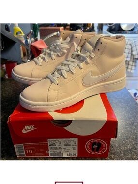 Nike Mid-Top Sneakers in Pale Cream